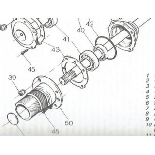 3HA & 4HA Axle Redesigned Halfshaft & Hub Assembly Kit to convert axle to three quarter floating type
